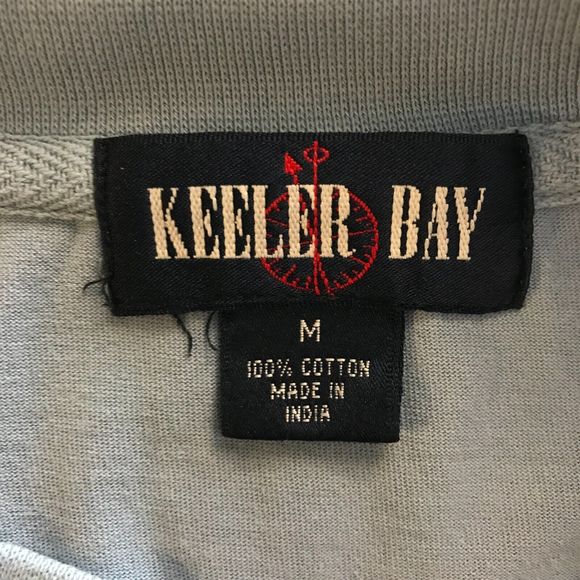 Keeler Bay Sail Boats art T-Shirt Mens Oversized Medium Faded Blue Short Sleeve - Picture 4 of 7